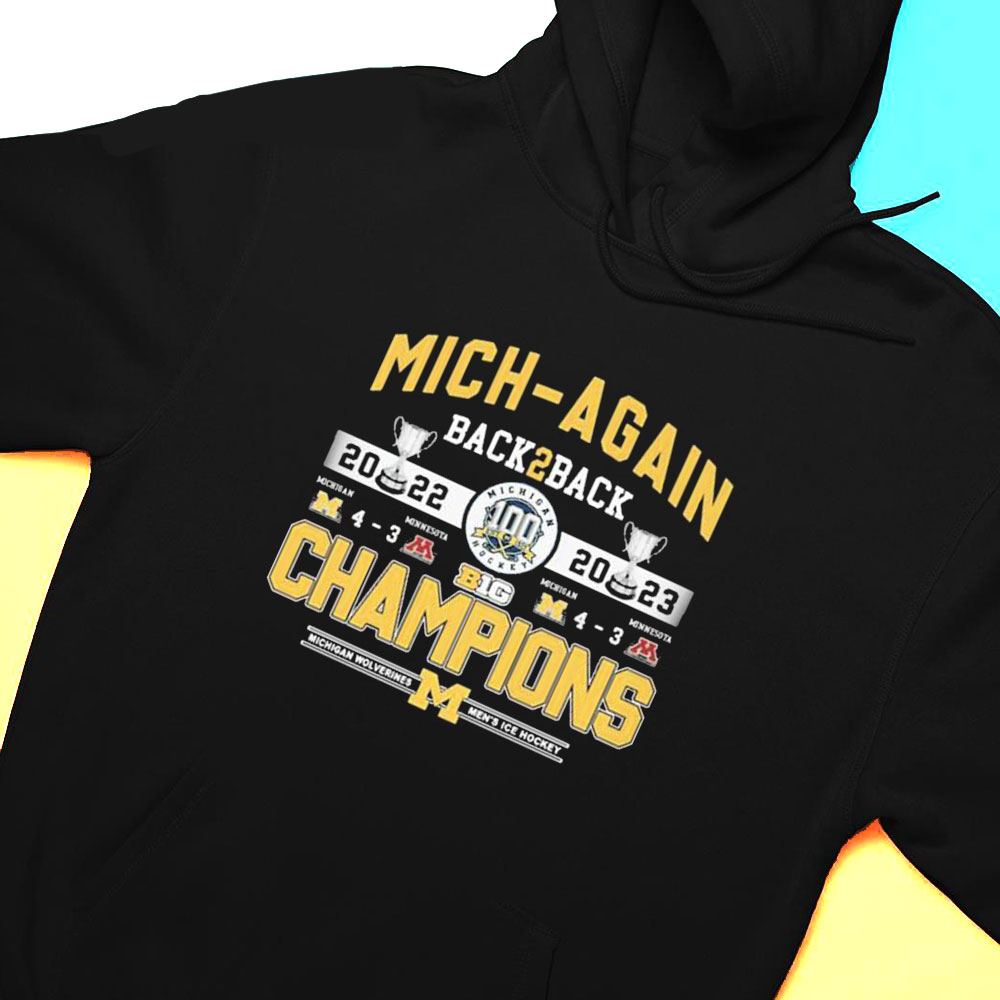 Mich Again Back 2 Back Champions T-shirt