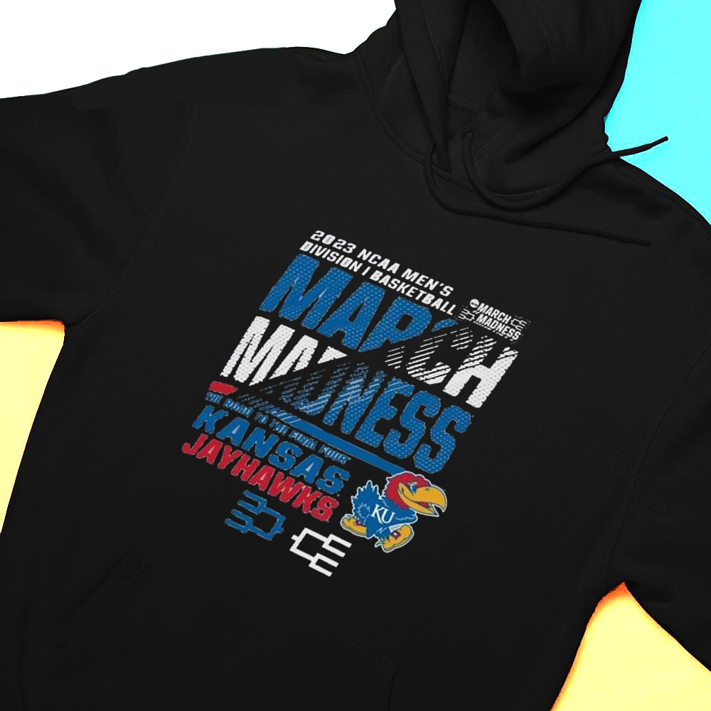 Nice Kansas Jayhawks Mens Basketball 2023 Ncaa March Madness The Road To Final Four T-shirt