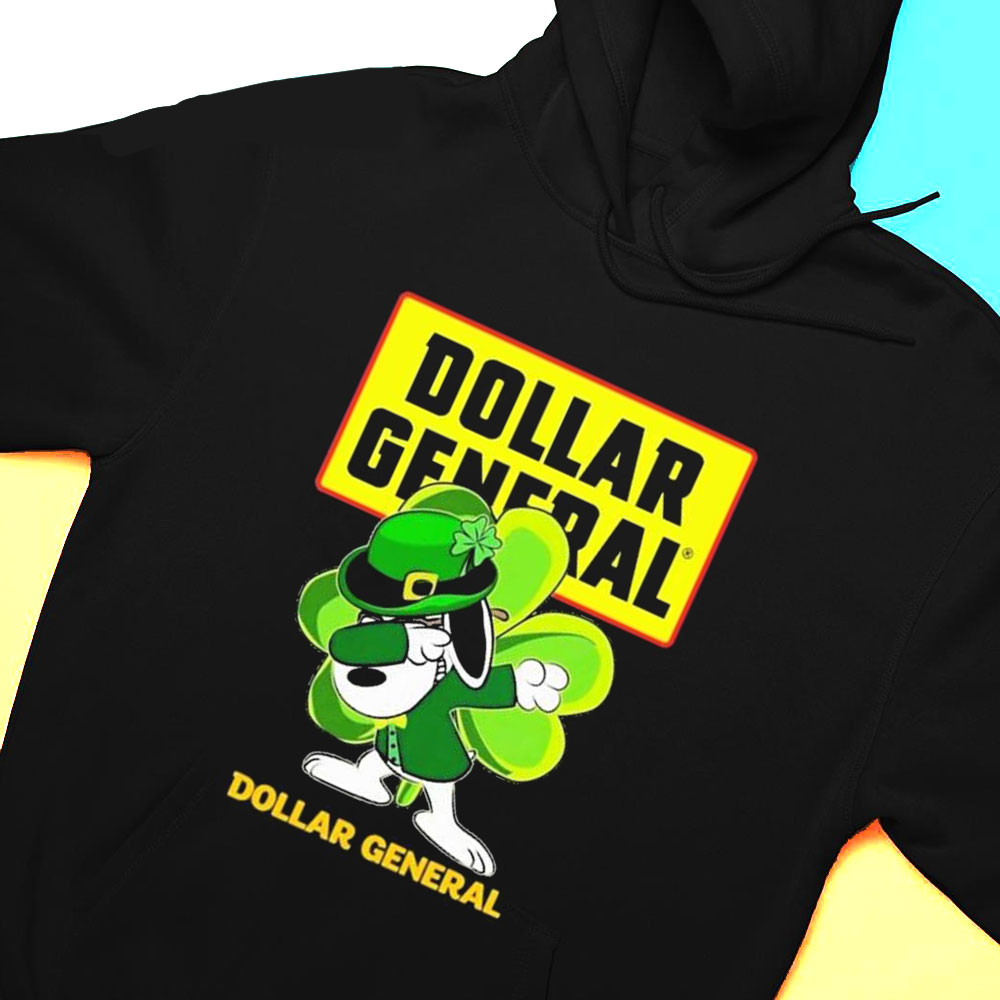 Snoopy Dabbing And Dollar General St Patricks Day Shirt Hoodie