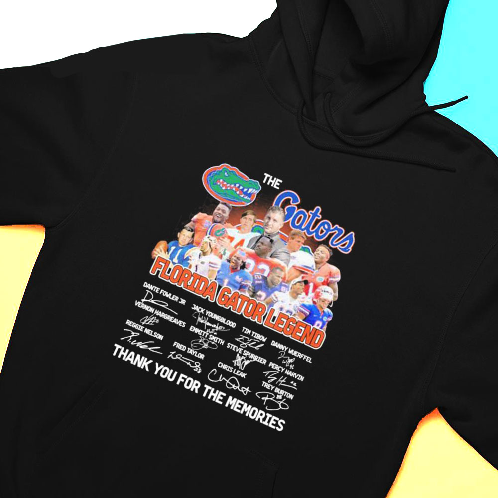 The Gators Florida Gator Legends Teams Thank You For The Memories Signature T-shirt