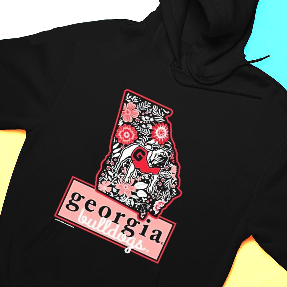 Uga State Floral Shirt Hoodie