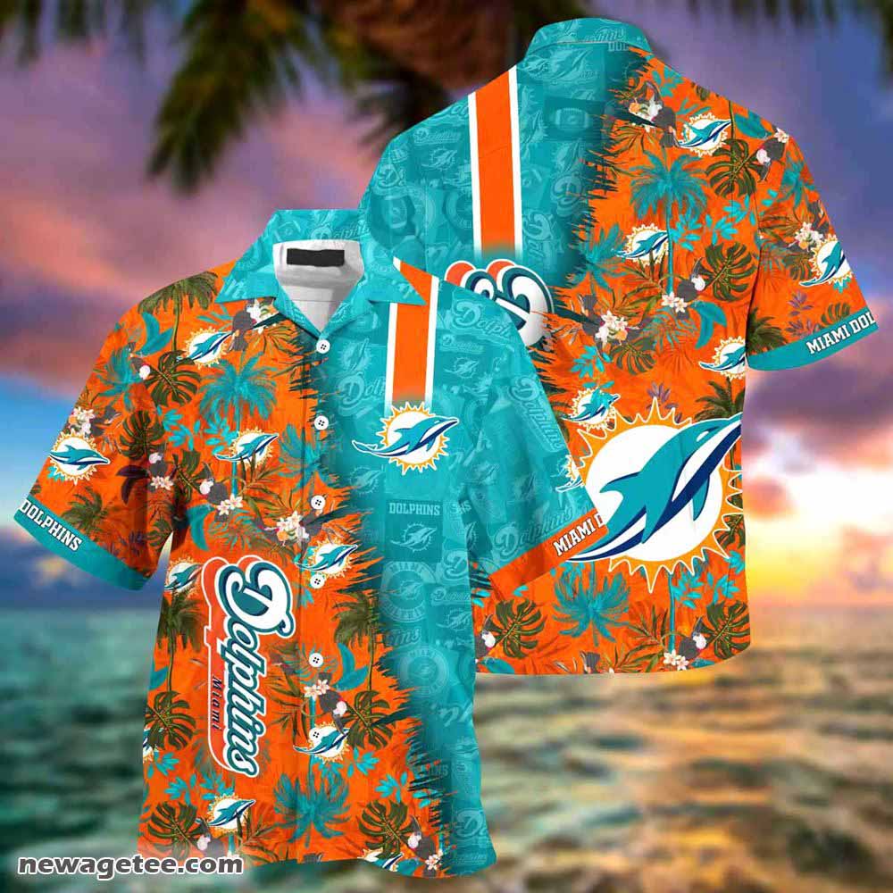 Miami Dolphins Nfl Summer Beach Hawaiian Shirt