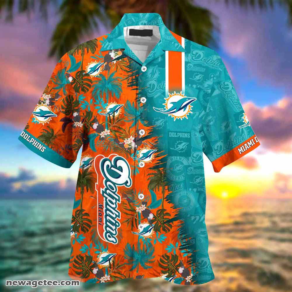 Miami Dolphins Nfl Summer Beach Hawaiian Shirt