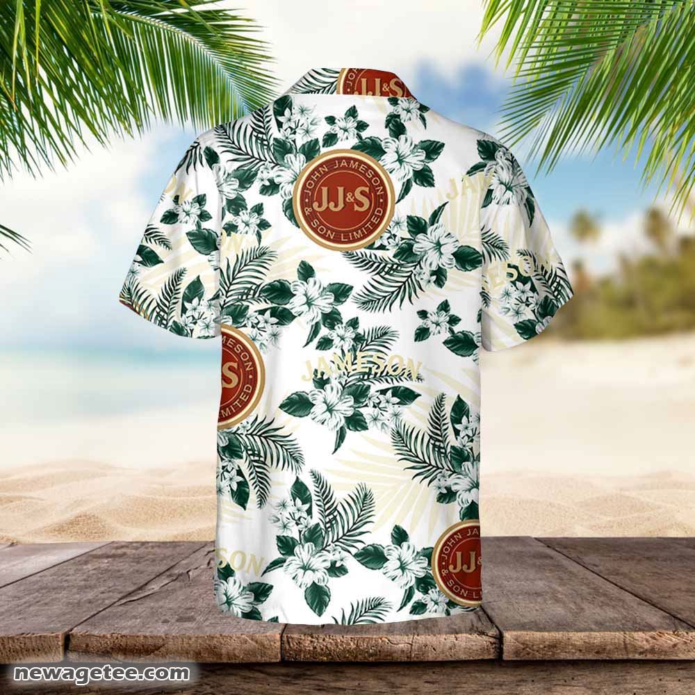 Jameson Hawaiian Button Up Shirt Hibiscus Floral