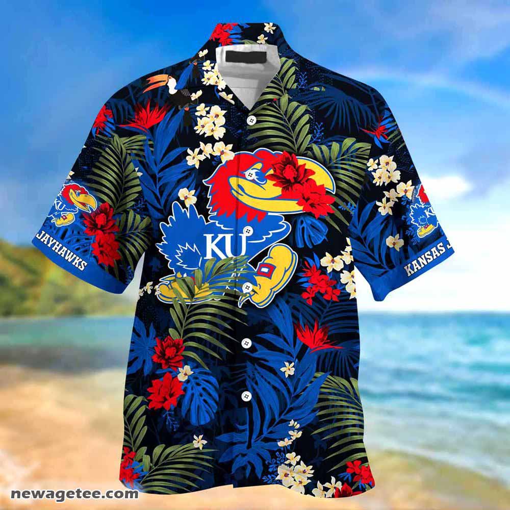 Kansas Jayhawks Summer Beach Hawaiian Shirt This Flag Offends You