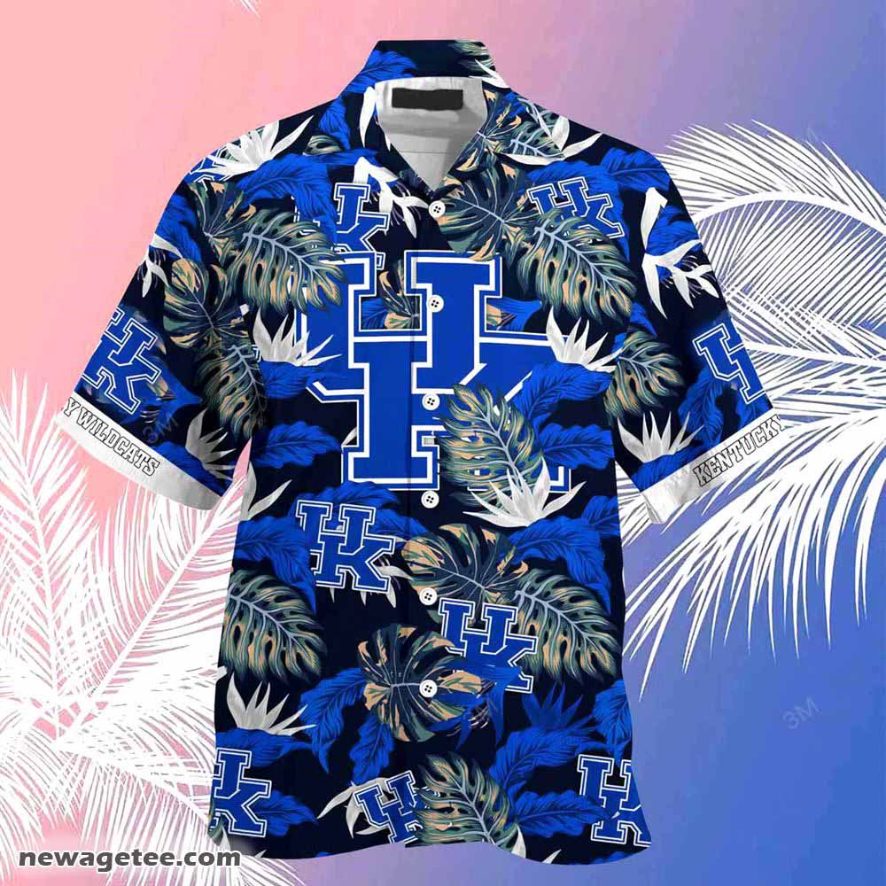 Kentucky Wildcats Summer Beach Hawaiian Shirt Stress Blessed Obsessed