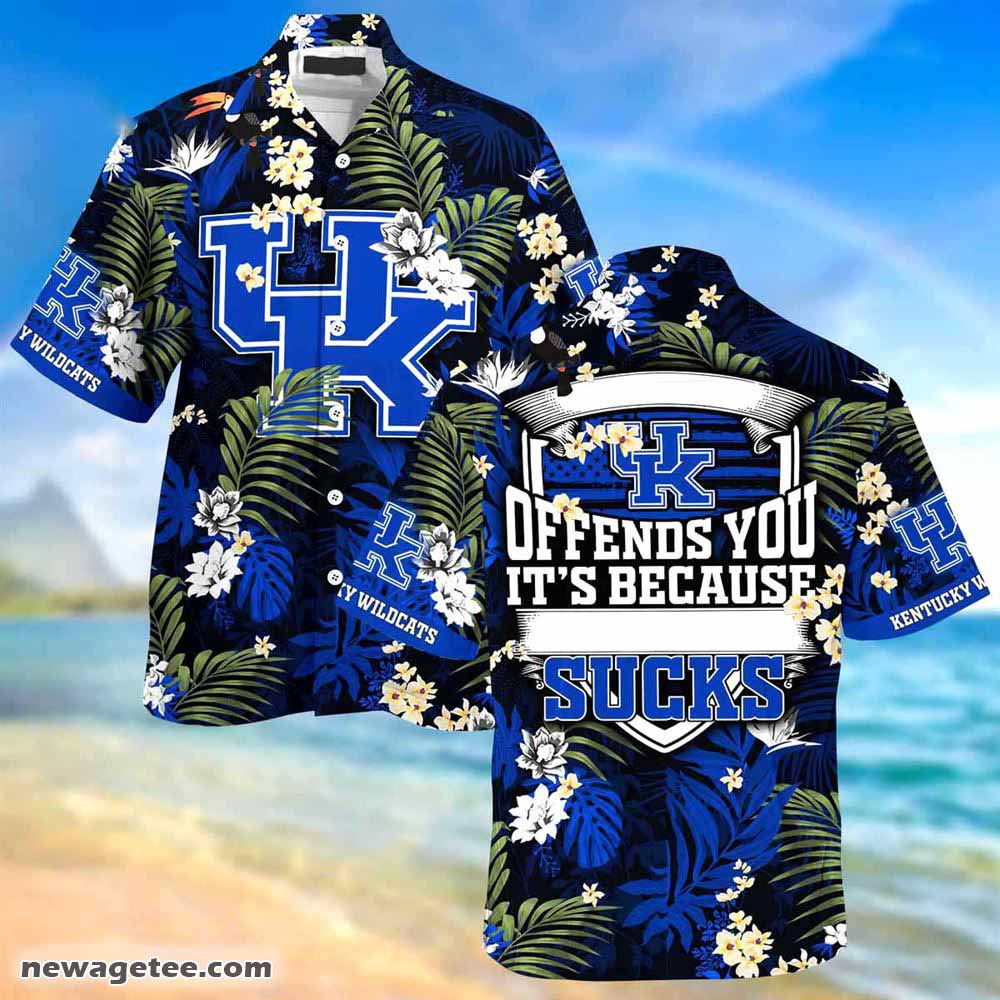 Kentucky Wildcats Summer Beach Hawaiian Shirt This Flag Offends You