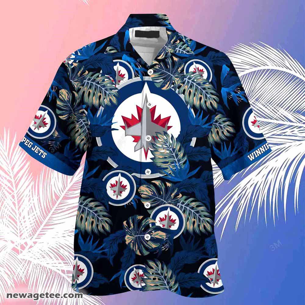 Winnipeg Jets Nhl-summer Hawaiian Shirt And Shorts Stress Blessed Obsessed For Fans