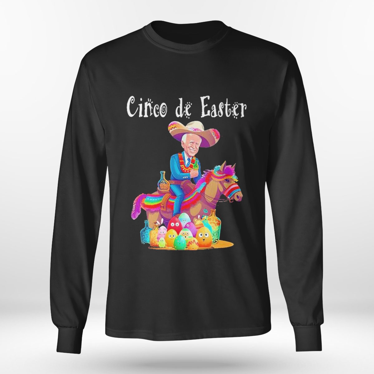 Biden Ride Donkey Sombrero Easter Egg Hunt T-shirt