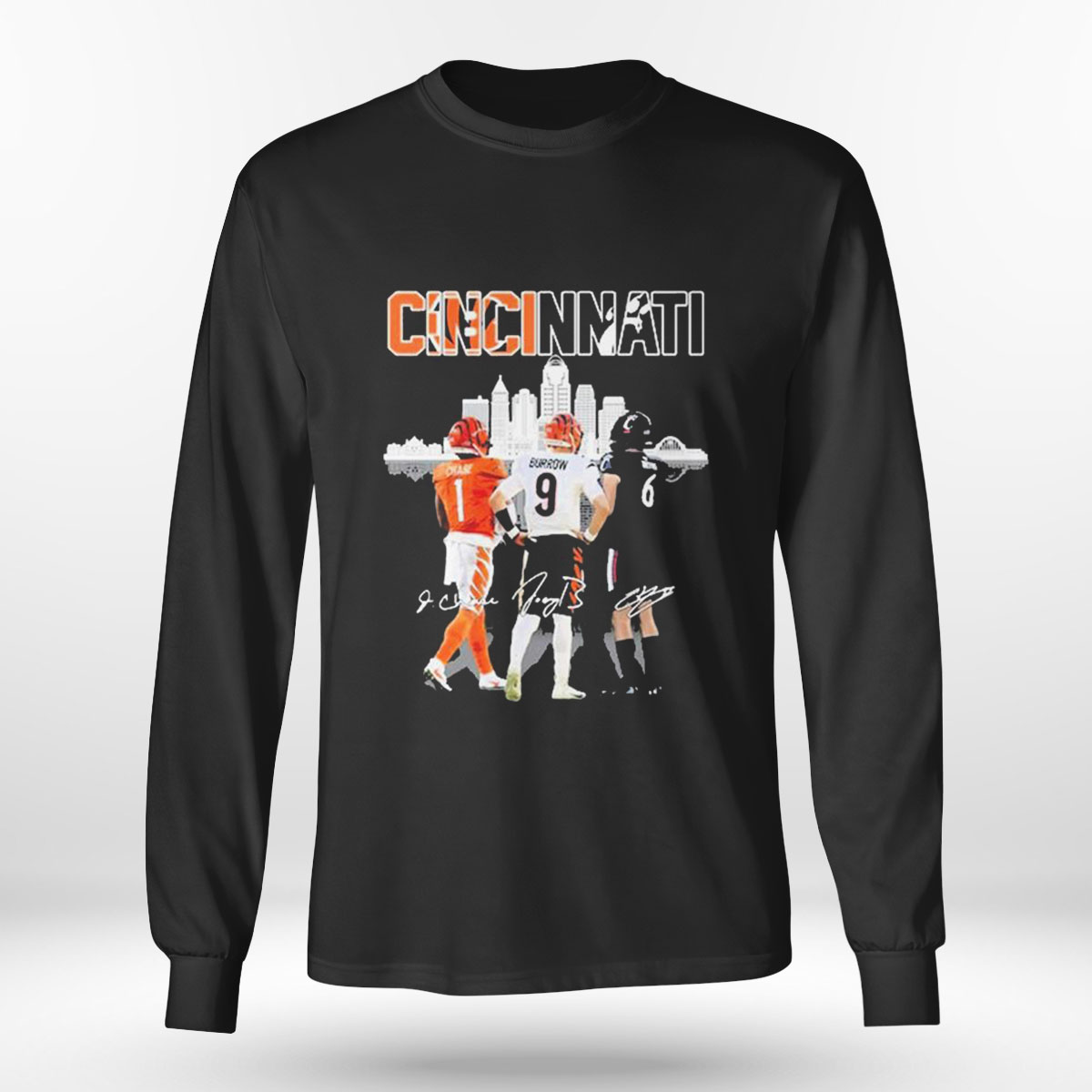 Cincinnati City Chase Burrow Signature T-shirt Cincinnati City Chase Burrow Signature T-shirt