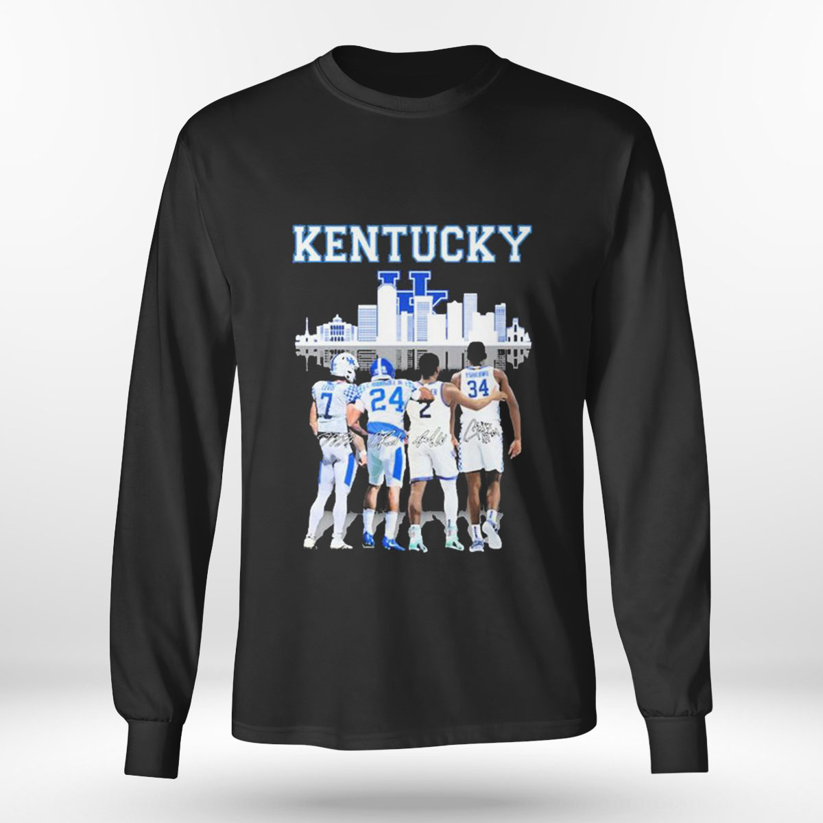 Kentucky City Barion Brown Will Levis Chris Rodriguez Jr Oscar Tshiebwe Signature T-shirt