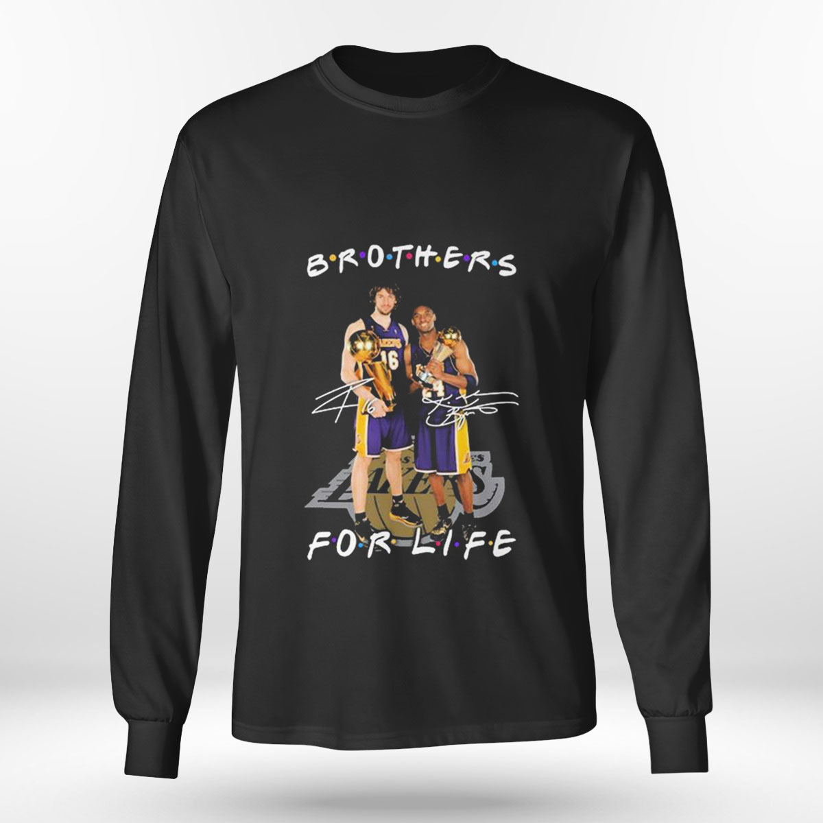 Los Lakers Brothers Signature For Life T-shirt Los Lakers Brothers Signature For Life T-shirt