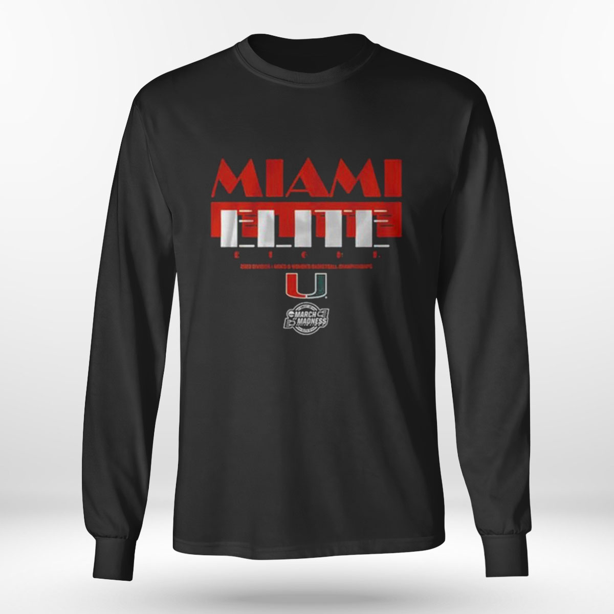 Miami Basketball Elite Eight 2023 Division I Mens And Womens Basketball Championship T-shirt