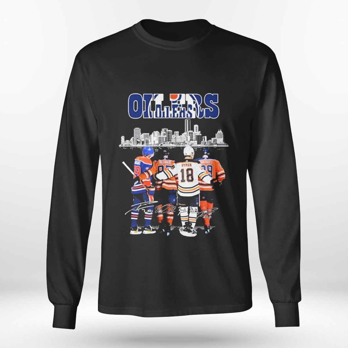Oilers City Leon Draisaitl Connor Mcdavid And Zach Hyman Signature T-shirt