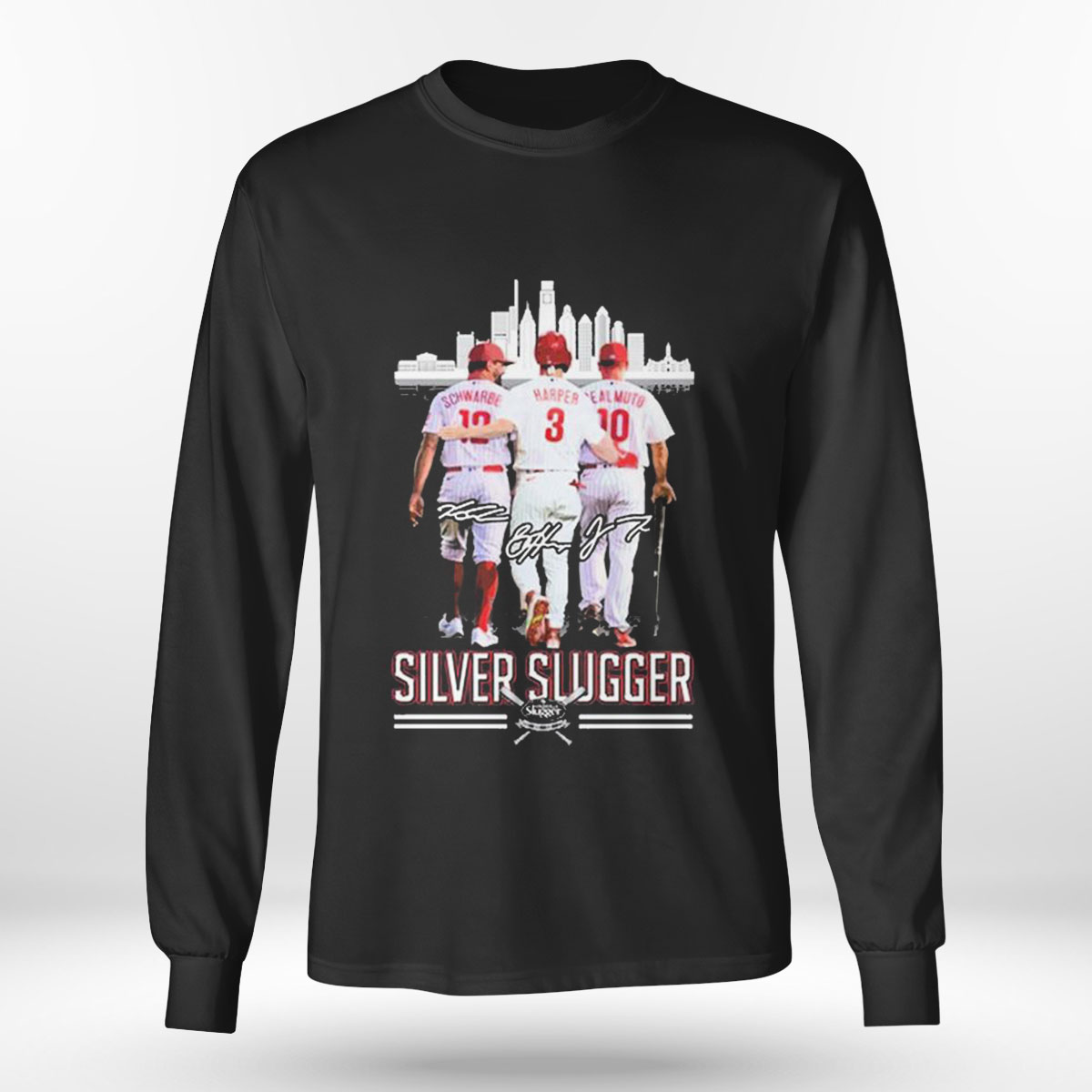 Silver Slugger City Schwarber Harper Realmuto Signature T-shirt