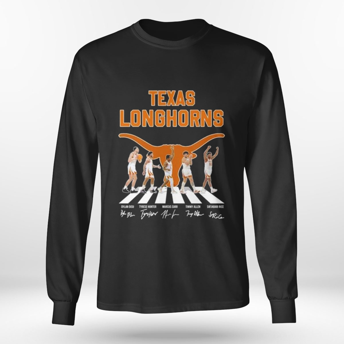 Texas Longhorns Signature Abbey Road Signatures 2023 Mens T-shirt