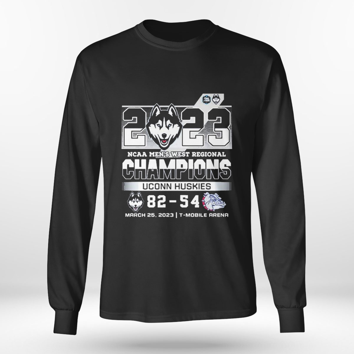 Uconn Huskies 2023 Ncaa Mens West Regional Champions T-shirt