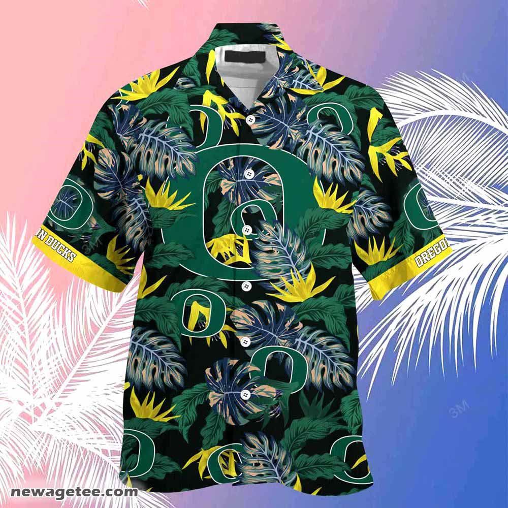 Oregon Ducks Summer Beach Hawaiian Shirt Stress Blessed Obsessed