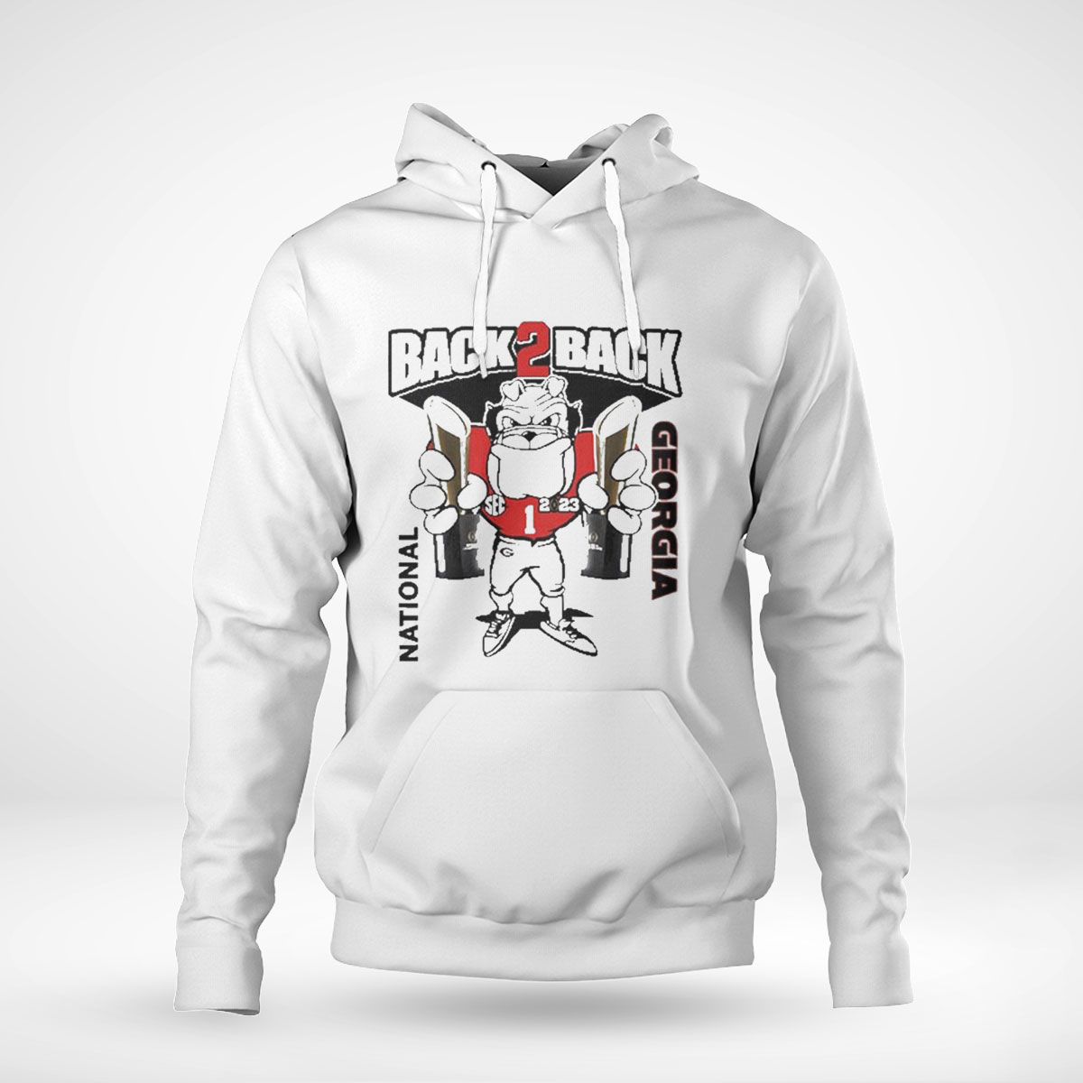 Back 2 Back Georgia Character National Champions T-shirt