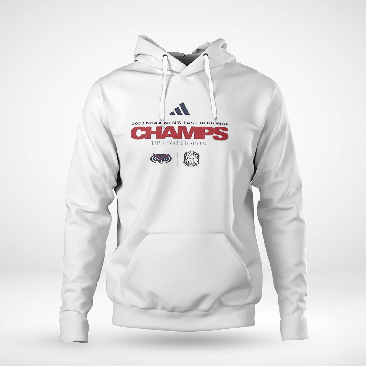 Fau Owls Adidas 2023 Ncaa Mens Basketball East Regional Champions T-shirt