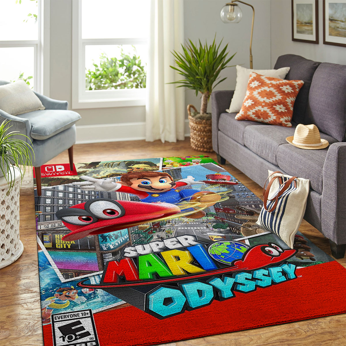 Super Mario Odyssey Rug Carpet