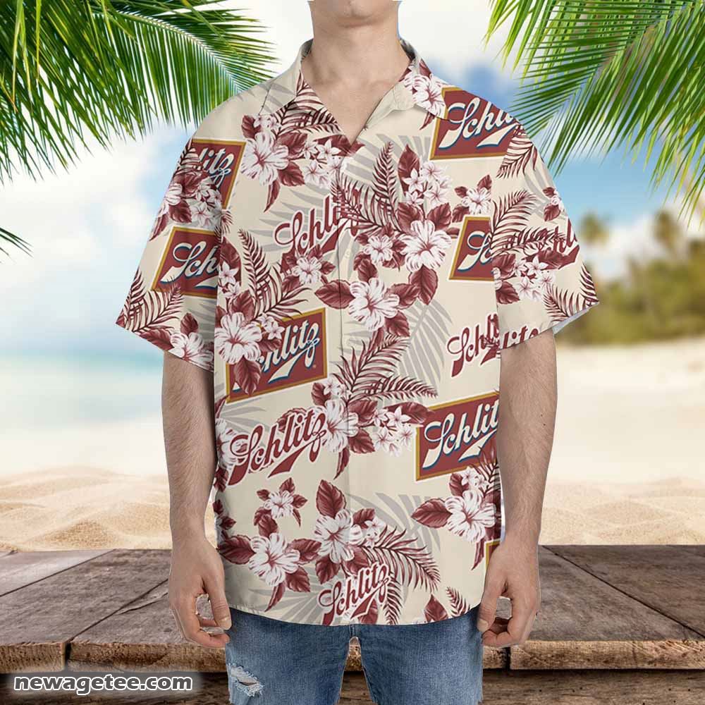 Schlitz Hawaiian Button Up Shirt Flowers Pattern Loves Schlitz Hawaiian Button Up Shirt Flowers Pattern Loves