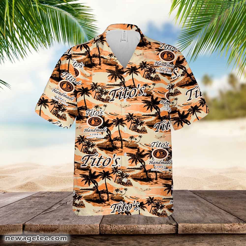 Tito’s Vodka Hawaiian Sea Island Pattern Shirt Hawaii Tito’s Vodka Hawaiian Sea Island Pattern Shirt Hawaii