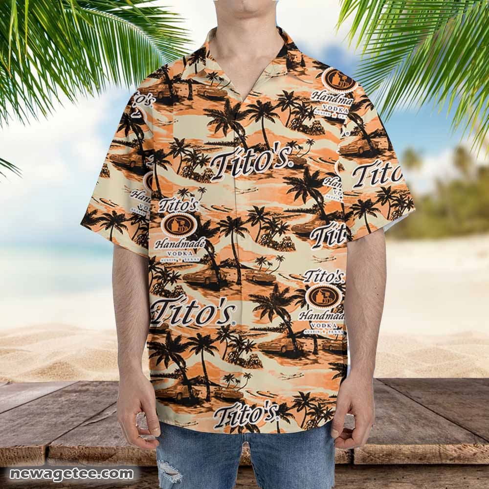 Tito’s Vodka Hawaiian Sea Island Pattern Shirt Hawaii Tito’s Vodka Hawaiian Sea Island Pattern Shirt Hawaii