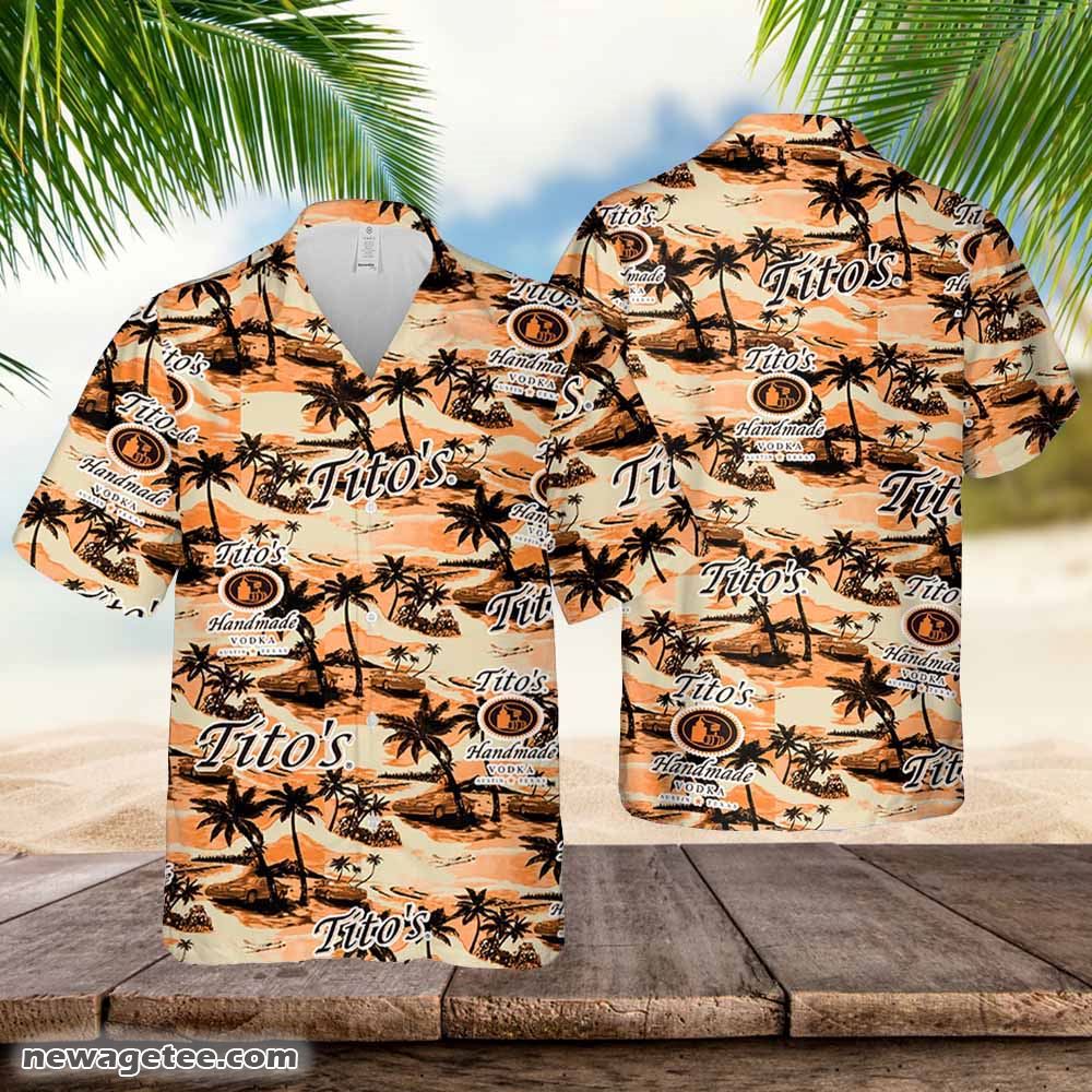 Tito’s Vodka Hawaiian Sea Island Pattern Shirt Hawaii Tito’s Vodka Hawaiian Sea Island Pattern Shirt Hawaii