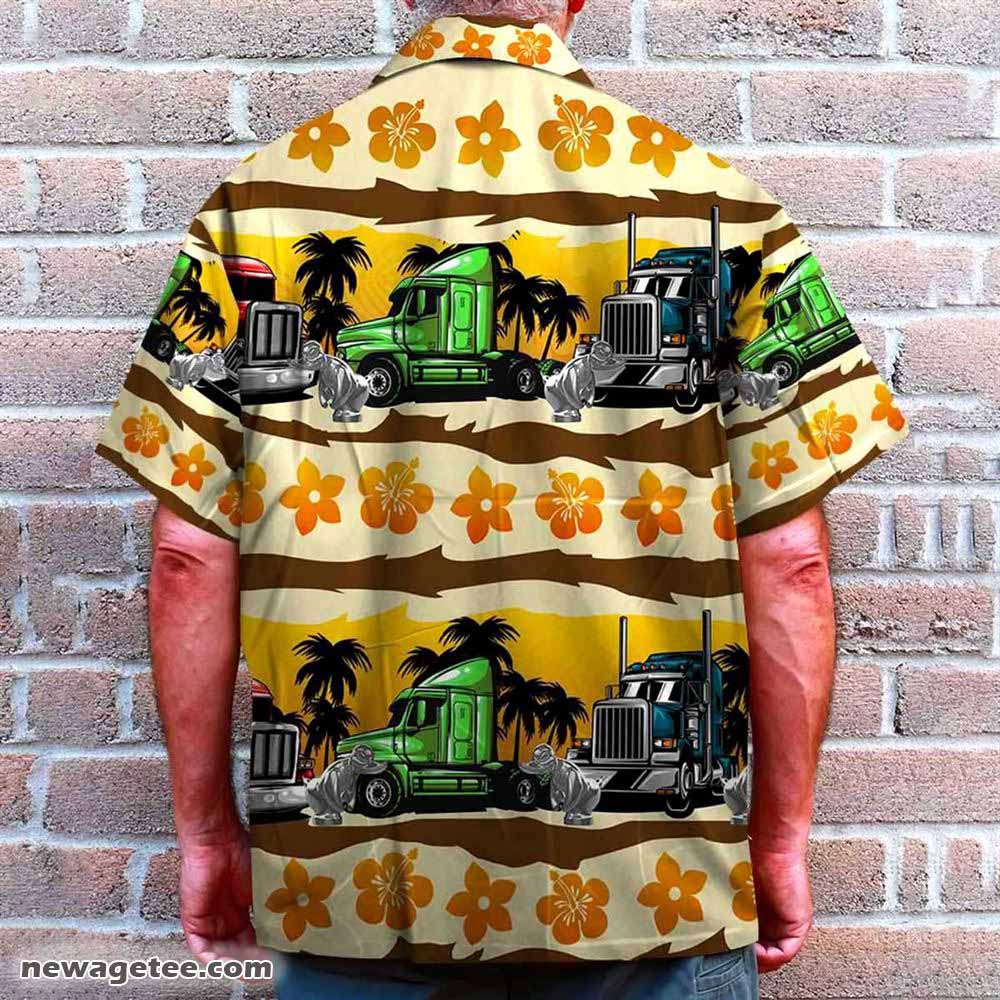 Trucker Summer Beach Hawaiian Shirt Aloha Shirt Trucker Summer Beach Hawaiian Shirt Aloha Shirt