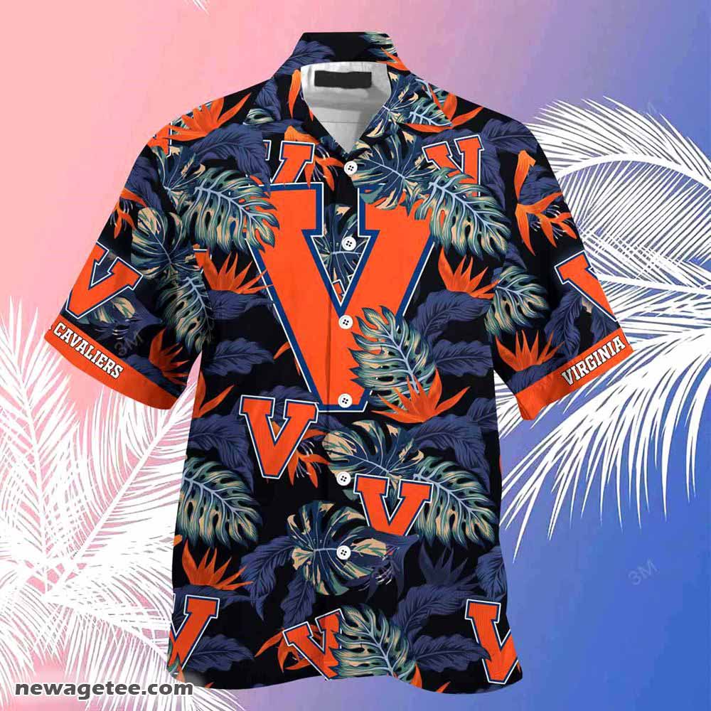 Virginia Cavaliers Summer Beach Hawaiian Shirt Stress Blessed Obsessed