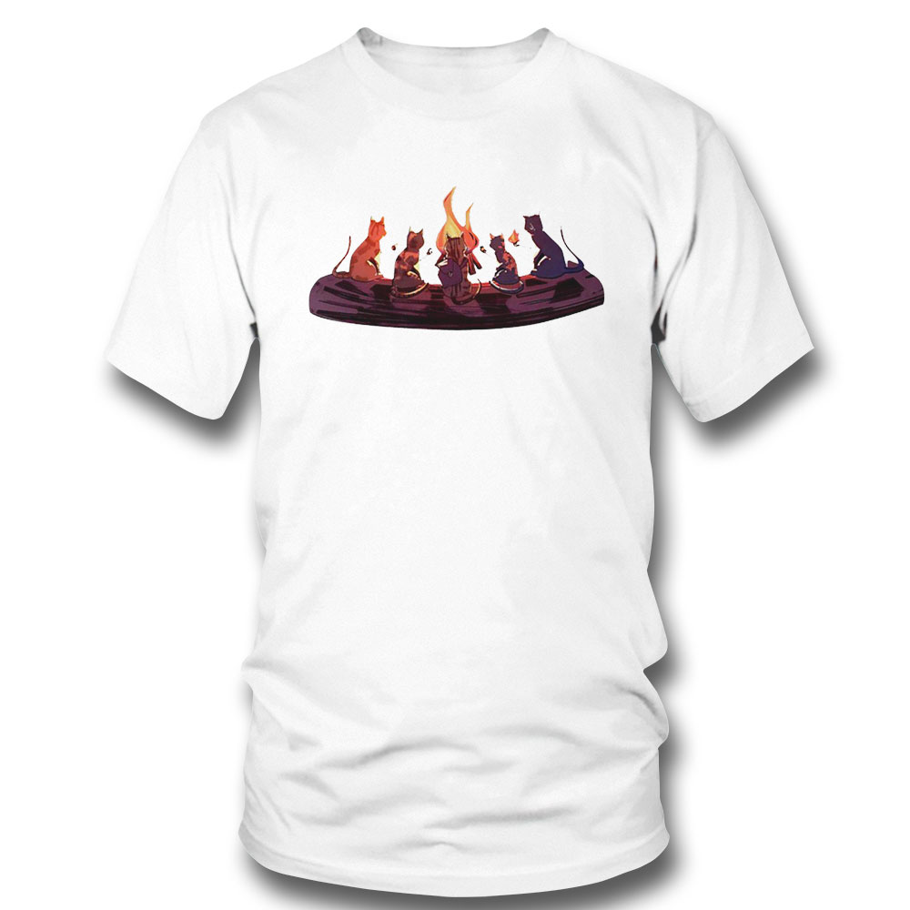 Campfire Cats Funny 2023 T-shirt
