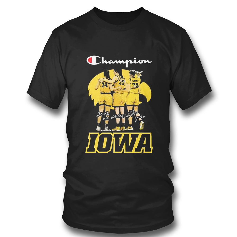 Champion Signature Gabbie Marshall Caitlin Clark Monika Czinano Iowa T-shirt