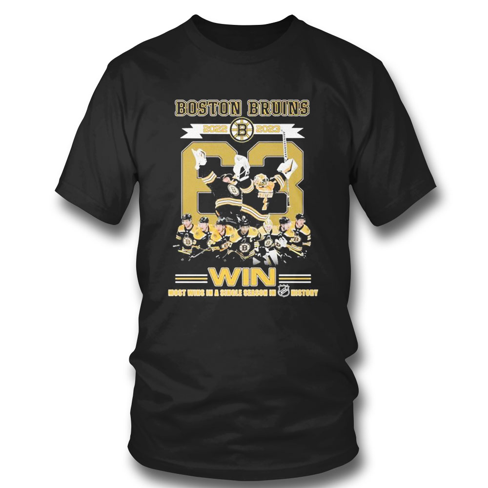 Most Wins A Single Season In Nhl History Boston Bruins Win 2022 2023 T-shirt
