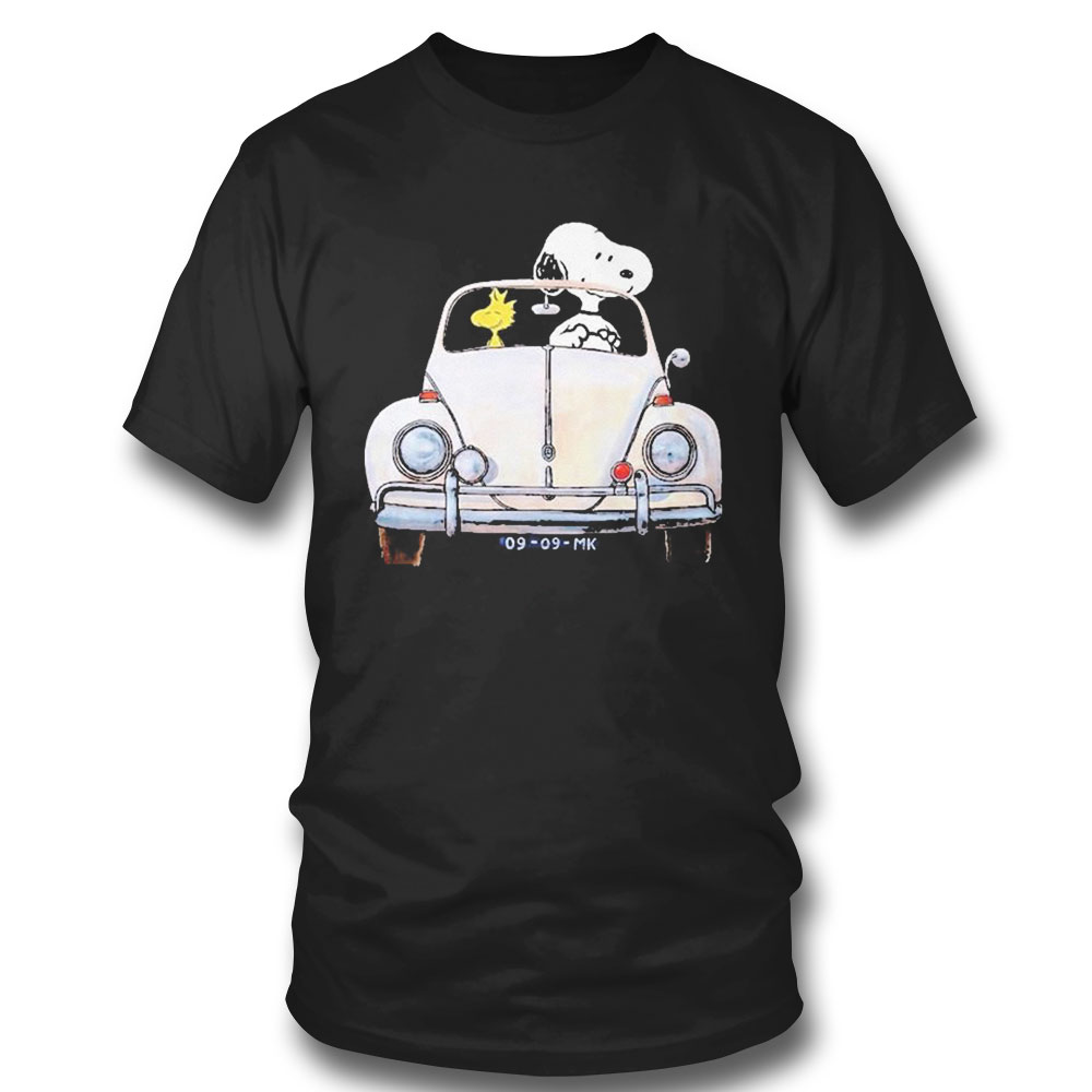 Snoopy And Woodstock Driving Car 09 09 Mk T-shirt