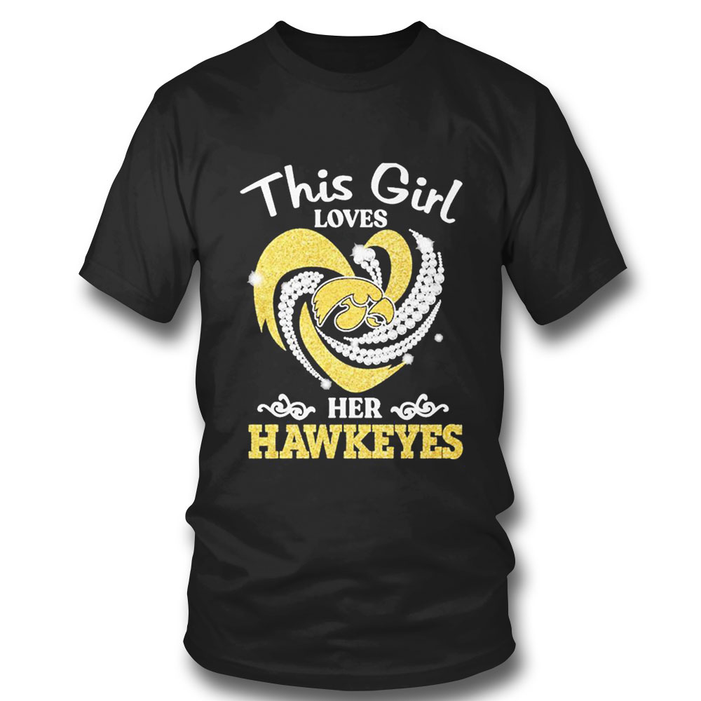 This Girl Loves Heart Her Hawkeyes T-shirt