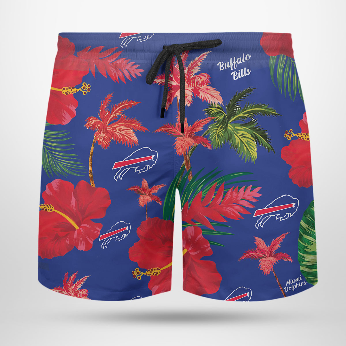 Buffalo Bills Nfl Color Hibiscus Button Up Hawaiian Shirt