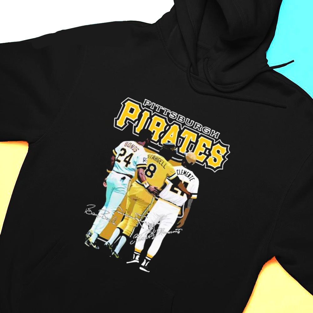 Pittsburgh Pirates Bonds Stargell Clemente Signature T-shirt