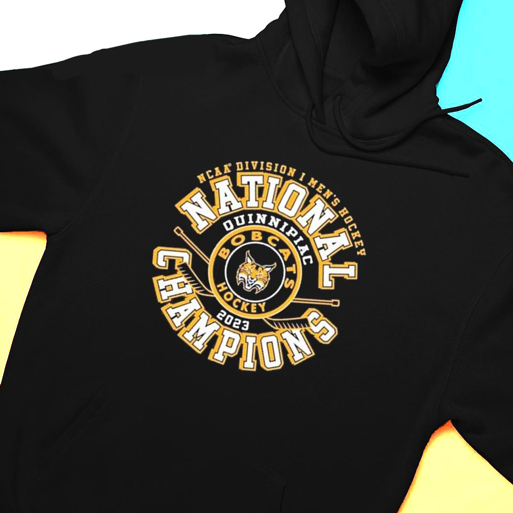 Quinnipiac Bobcats Hockey 2023 National Champions Ncaa Division I T-shirt Quinnipiac Bobcats Hockey 2023 National Champions Ncaa Division I T-shirt