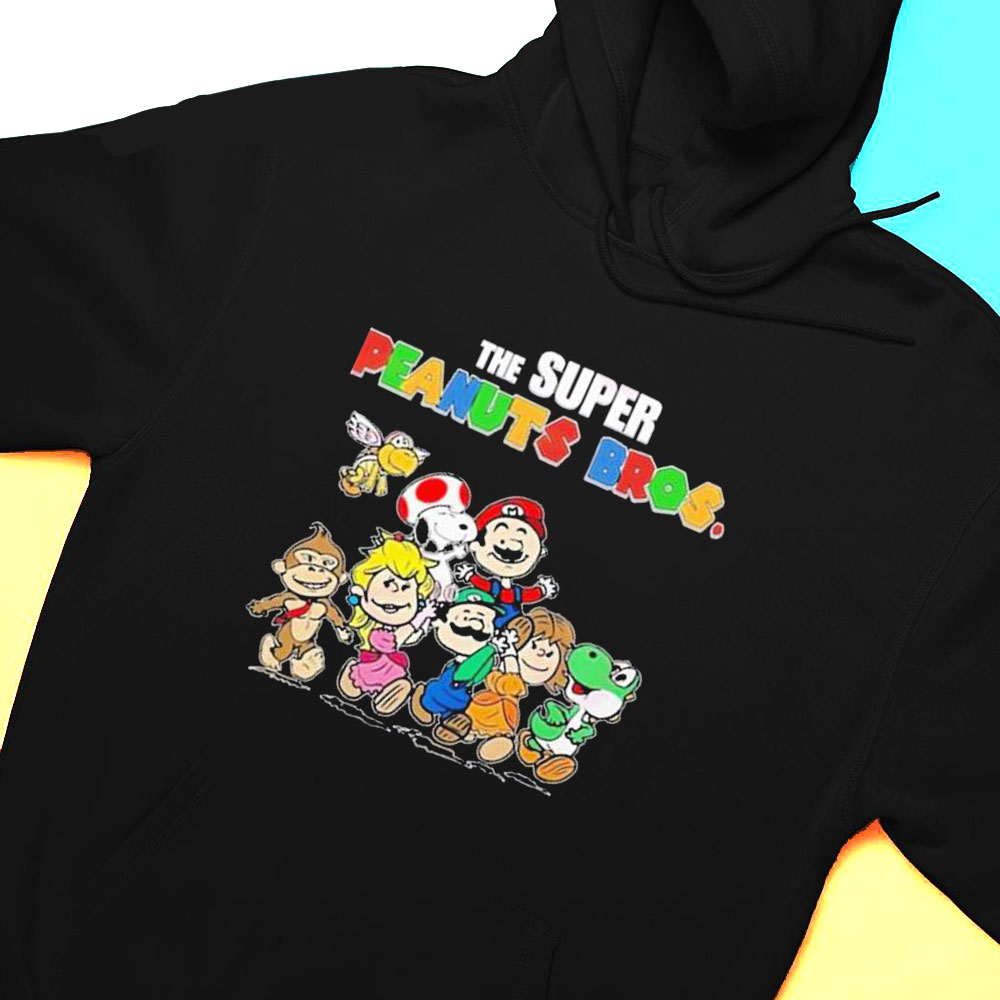 The Super Peanuts Bros Super Mario Characters T-shirt