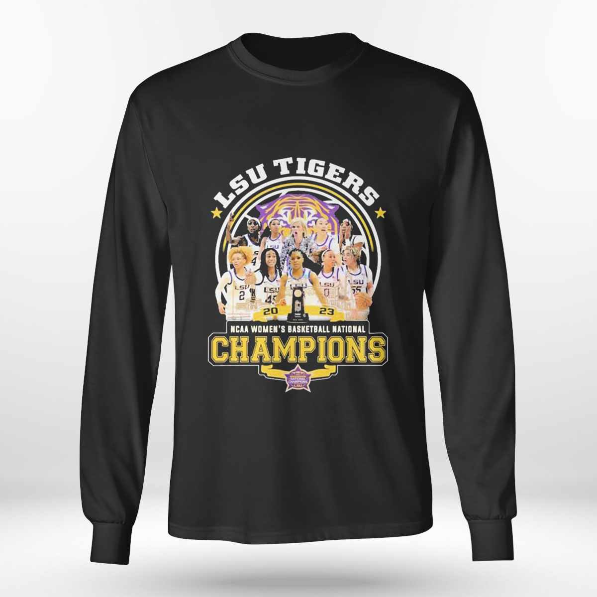 2023 Ncaa Womens Basketball National Champions Lsu Tigers Team T-shirt