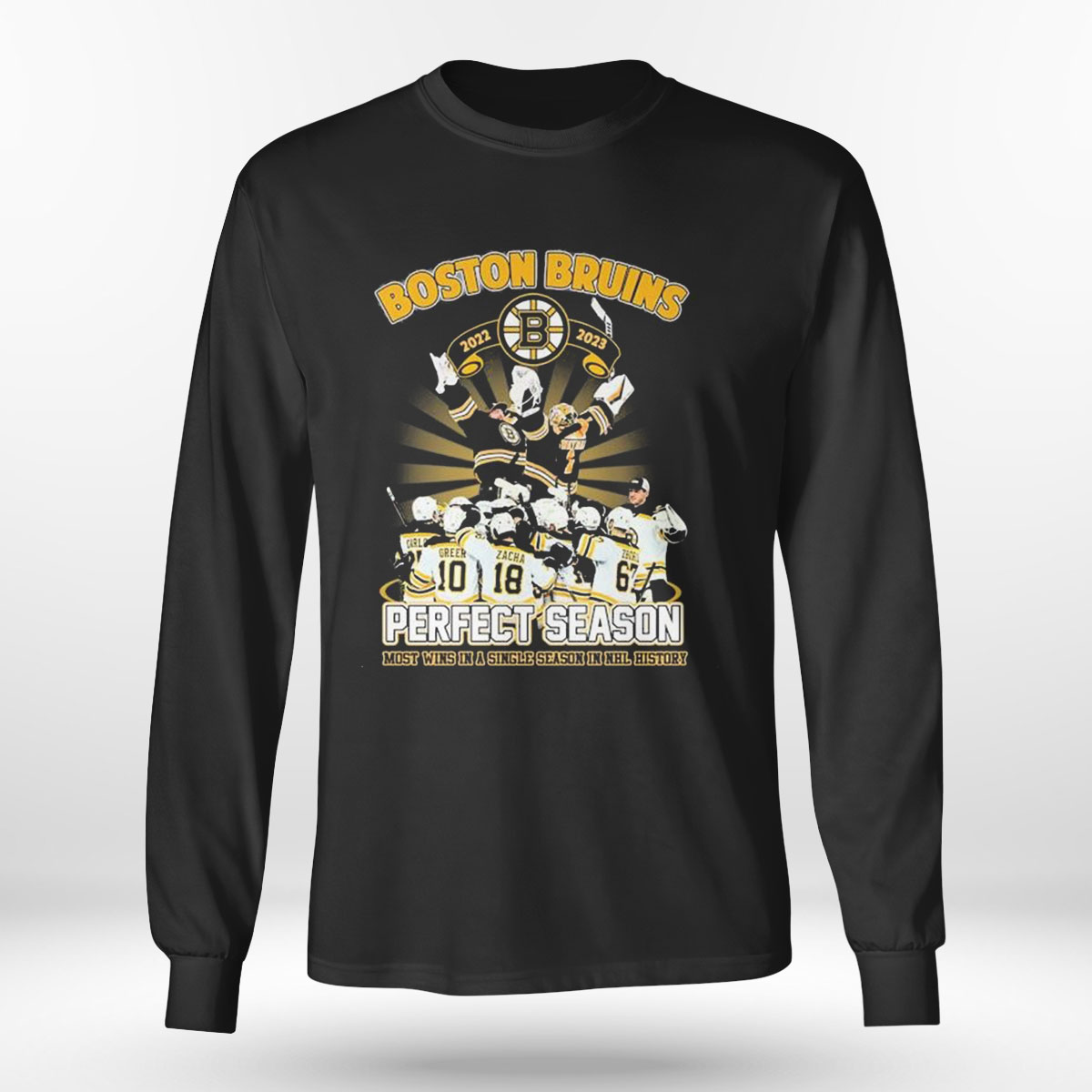 Boston Bruins Hockey Team 2022 2023 Most Wins A Single Season In Nhl History T-shirt