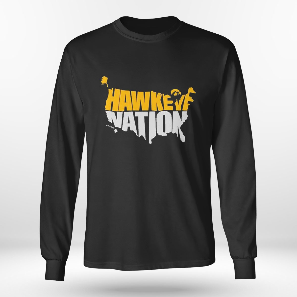 Hawkeye Nation Iowa Map Iowa Lover Heaven Country T-shirt