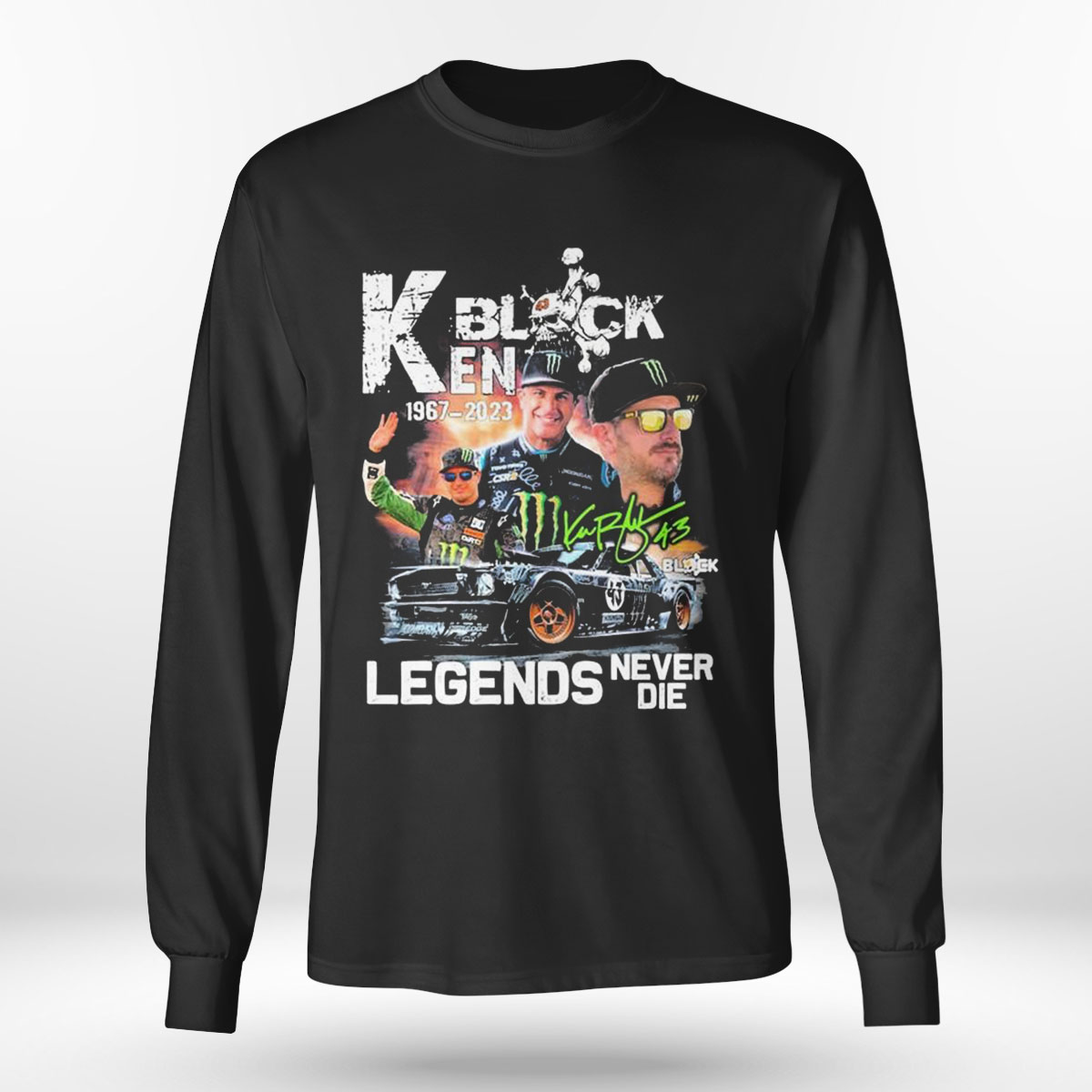 Ken Block 1967 2023 Legend Never Die Signatures T-shirt