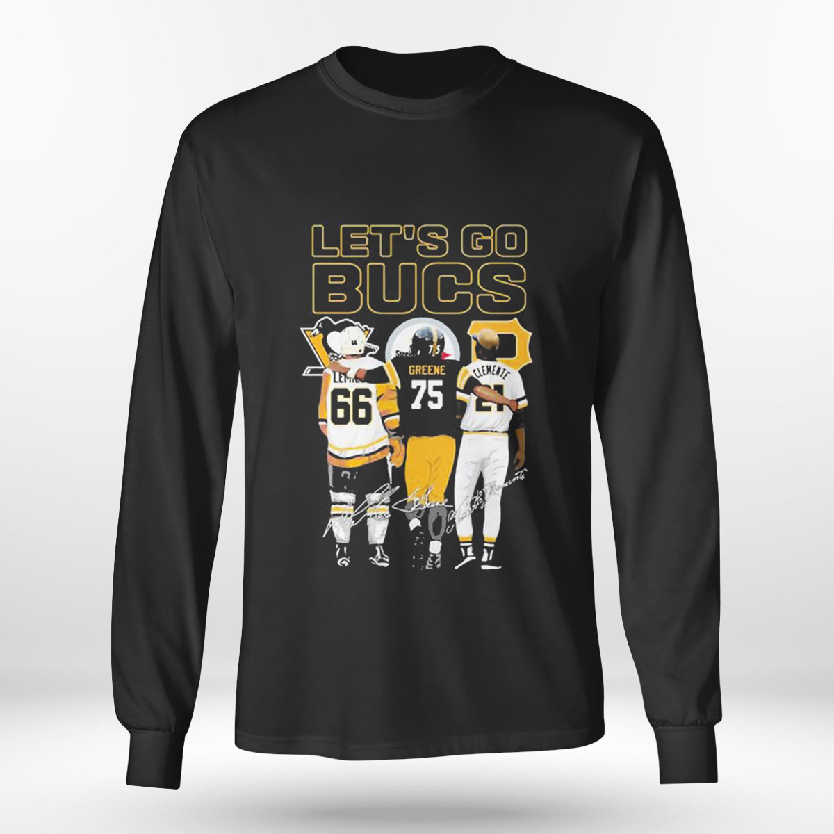 Lets Go Bucs Mario Greene Clemente Signature T-shirt Lets Go Bucs Mario Greene Clemente Signature T-shirt