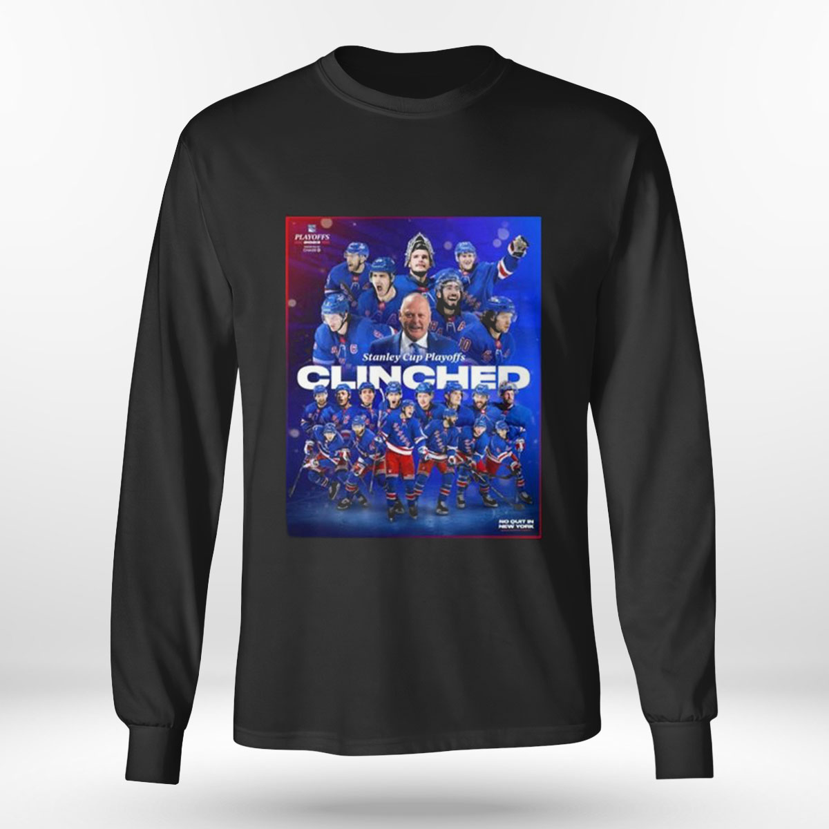 New York Rangers 2023 Stanley Cup Playoffs Clinched T-shirt