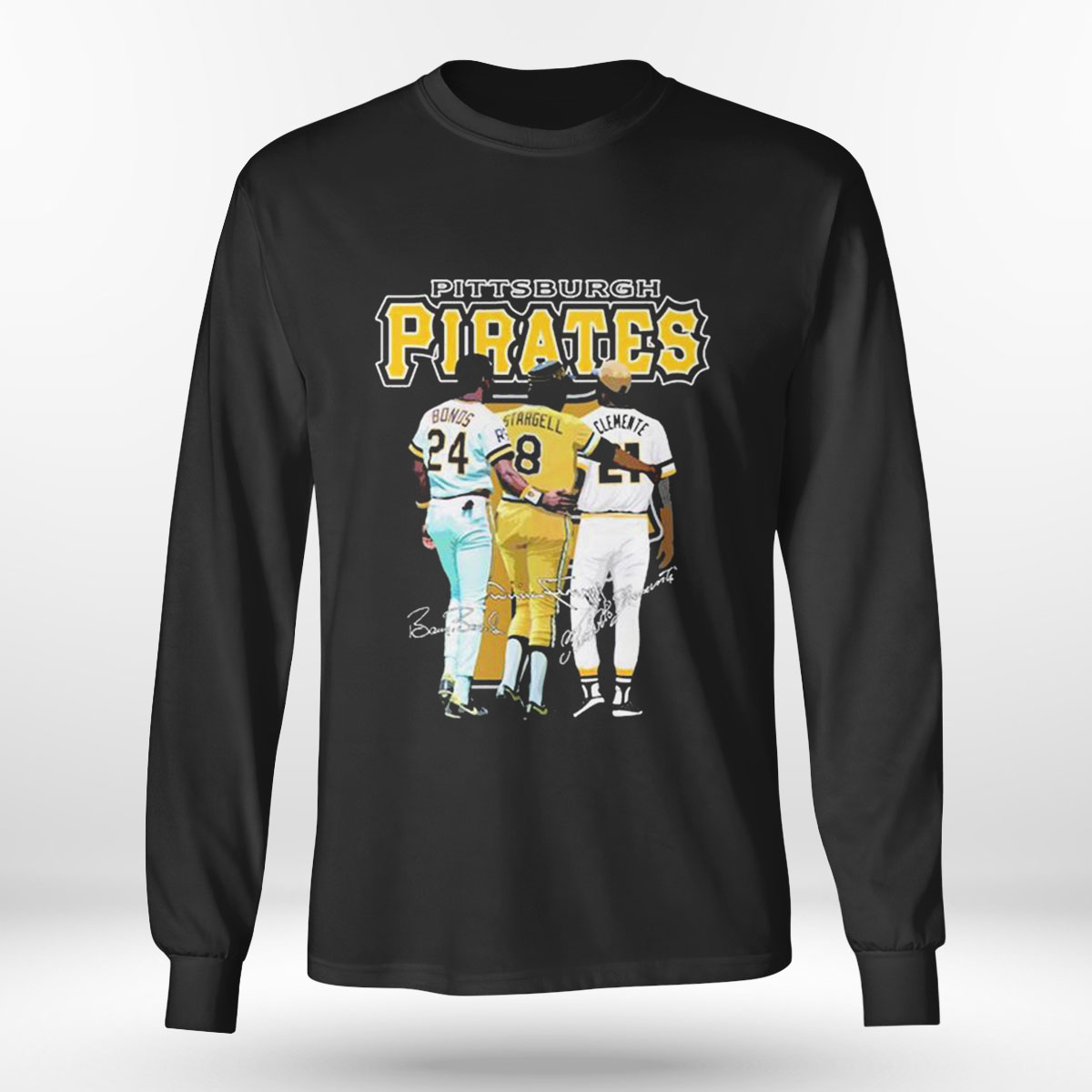 Pittsburgh Pirates Bonds Stargell Clemente Signature T-shirt