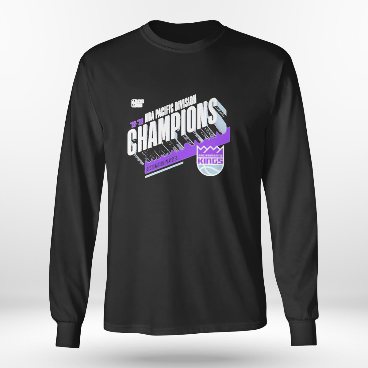 Sacramento Kings Fanatics Branded 2023 Pacific Division Champions Locker Room T-shirt