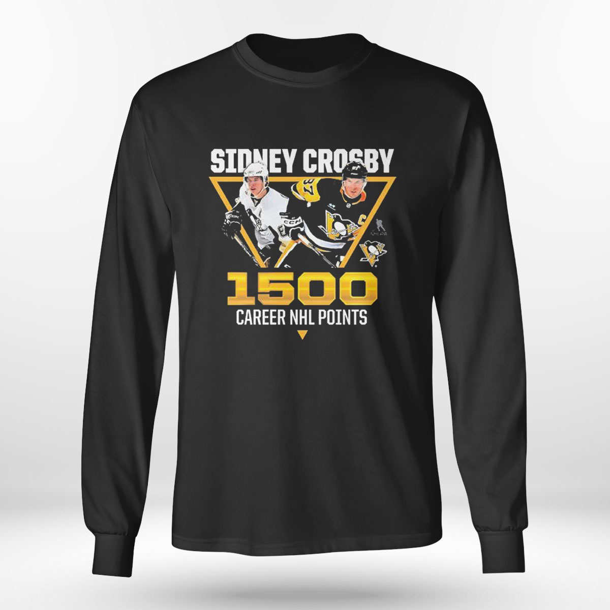 Sidney Crosby Pittsburgh Penguins And Los Angeles Kings 1500 Career Nhl Points T-shirt