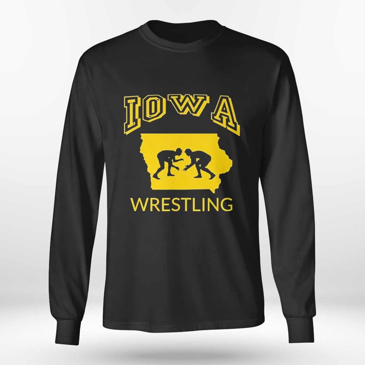 Silhouette Iowa Wrestling Team Wrestler The Hawkeye State T-shirt